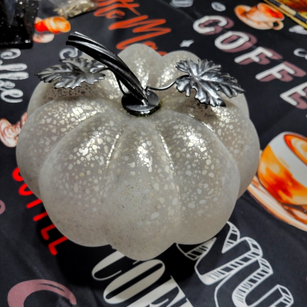 Avon Exclusive, Light up Mercury Pumpkin, new in box.